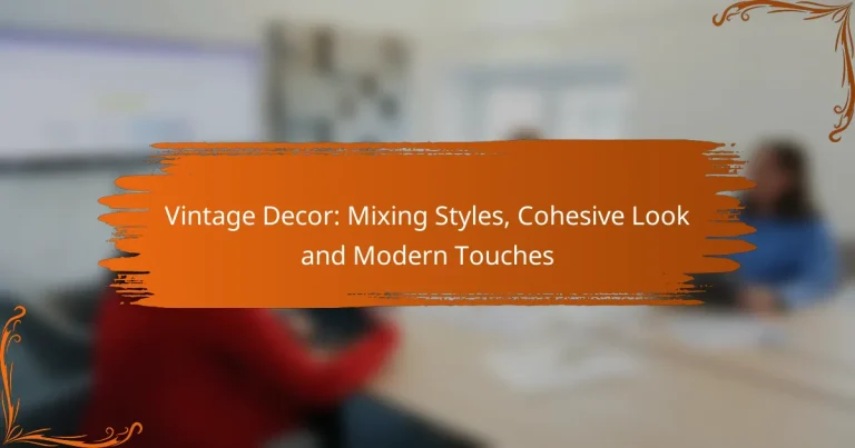 Vintage Decor: Mix van Stijlen, Samenhangende Uitstraling en Moderne Accenten